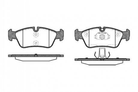 Гальмівні колодки передні BMW 3 (E36/E46) 94-07 (ATE) WOKING P2843.40