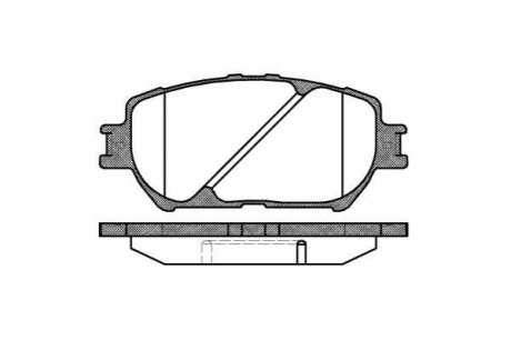 Колодки тормозные (передние) Toyota Camry 01-11/Solara 03-08/Lexus GS 05-11/IS III 13- WOKING P9843.00