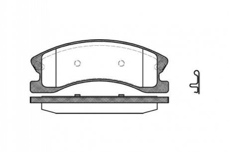 Колодки тормозные (передние) Jeep Grand Cherokee II 99-05 WOKING P8733.02