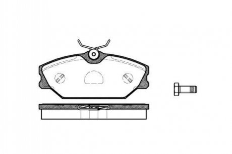 Колодки тормозные (передние) Renault Clio II 00-09/Laguna 93-01/Megane/Scenic/Safrane 96-03 WOKING P3083.00