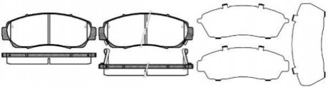 Колодки тормозные (передние) Honda CR-V IV 1.6-2.4i 12- WOKING P10713.12