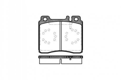 Колодки тормозные (передние) MB S-class (W140/C140) 91-99 WOKING P5203.00