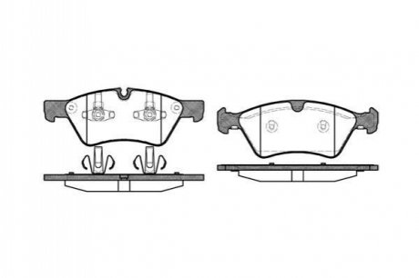 Колодки тормозные (передние) MB E-class (W211)/M-class (W164)/R-class (W251) 03-14/G-class (W463) 04 WOKING P10793.00 (фото 1)