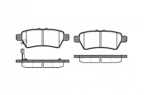 Колодки тормозные (задние) Nissan Pathfinder III 05- WOKING P10883.01 (фото 1)