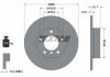 Диск гальмівний BMW 3(E36)/Z3(E36) "F D=286mm "90-"03 TEXTAR 92055503 (фото 1)