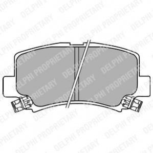 Колодки тормозные (передние) Chery A1 07-14/Cowin 10-15/QQ6 06-13/Suzuki Wagon R+ 98-00 Delphi LP1439