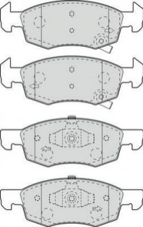 OPEL колодки гальм. передн. Corsa E 1,0-1,6 14- Jurid 573672J