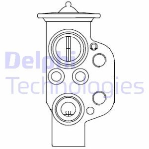 AUDI розширювальний клапан кондиціонера Q3 11- Delphi CB1004V