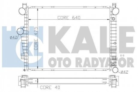 DB радіатор охолодження S-Class W220 4.3/5.0 98- Kale 360700