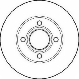 AUDI диск гальмівний передній 80 1.8-2.3E 91-92 Jurid 561691JC