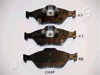 Колодки тормозные (передние) Toyota Yaris 1.0-1.4 05- JAPANPARTS PA-238AF