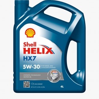 4л Helix HX7 5W-30 масло синтетичне SL/CF A3/B4 SHELL 550040004