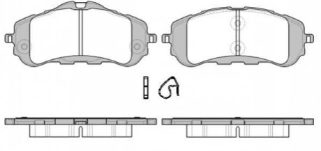 Колодки тормозные (передние) Peugeot 308 II 1.2-2.0D 13- WOKING P14593.00