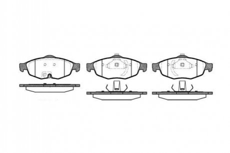CHRYSLER гальмівні колодки Sebring 2,0-2,7 -07 REMSA 0812.02