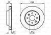 Гальмівний диск передн. Kia Rio 02-05 (254*24) BOSCH 0986479231 (фото 1)