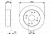 Диск гальмівний (задній) Honda Accord VI 98-02 (260x10) BOSCH 0986479504 (фото 1)