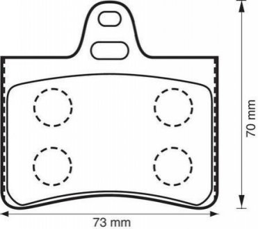 Колодки тормозные (задние) Citroen C5 01- Jurid 573028J (фото 1)
