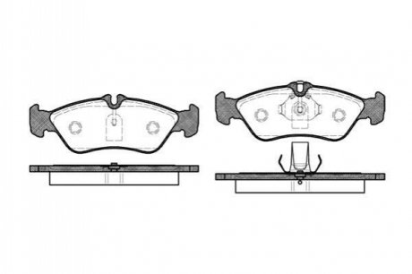 Колодки тормозные (задние) MB Sprinter 308-316 95-06/G-class (W461/W463) 97-/VW LT 96-06 WOKING P4803.00