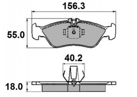 Колодки тормозные (задние) MB Sprinter 308-316 95-06/G-class (W461/W463) 97-/VW LT 96-06 National NP2121