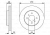 Диск гальм. передн. MITSUBISHI LANVER 1.8 -03 BOSCH 0986479R18 (фото 1)