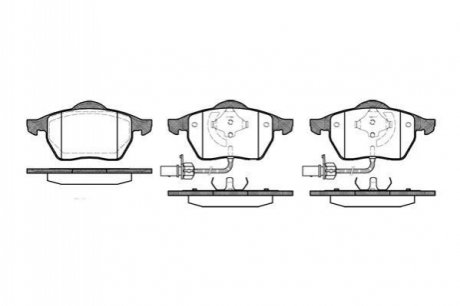 Гальмівні колодки перед Passat B5/Audi A4/A6 00-05 WOKING P2903.22