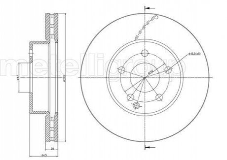 Диск тормозной (передний) MB E-class (W211/W212/S211/S212) 02-09 (295x28) CIFAM 800-935C