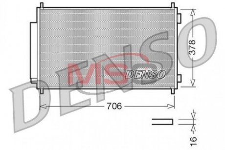 Радиатор кондиционера Honda CR-V 2.0/2.2D/2.4 06- DENSO DCN40002 (фото 1)