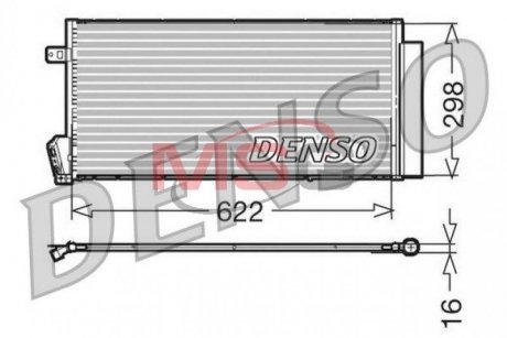 Радиатор кондиционера Fiat Doblo/Opel Combo 1.3-2.0D 10- DENSO DCN09018