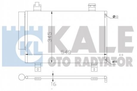 SUZUKI радіатор кондиціонера Swift III,IV 05- Kale 394000