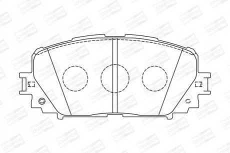 TOYOTA гальмівні колодки передн.Yaris 05- CHAMPION 572594CH