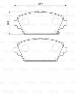 Колодки тормозные (передние) Honda Accord VI 98-03/Nissan Primera 02-/Almera Tino 00-06 BOSCH 0986424663 (фото 1)