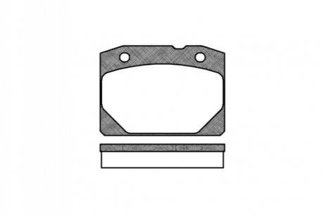 Колодки тормозные (передние) Lada 2101/2102/2103/2104/2105/2106/2107 70-12 WOKING P1803.00