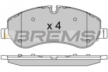 Колодки тормозные (передние) Ford Transit 12- BREMSI BP3525