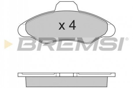 Колодки тормозные (передние) Ford Escort V/VI 90-00/Orion III 90-93 BREMSI BP2462