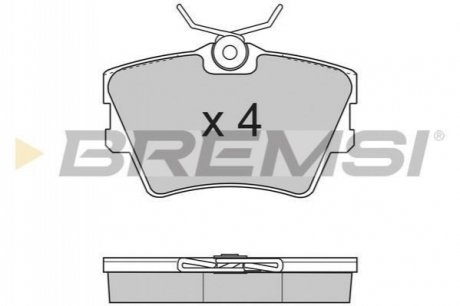 Колодки тормозные (задние) VW T4 90-03 BREMSI BP2724