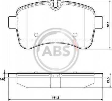 Колодки тормозные (задние) Iveco Daily IV-VI 06- A.B.S. 37630