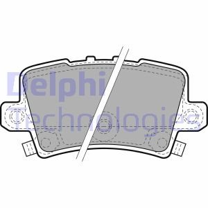Колодки тормозные (задние) Honda Civic 1.4-2.2 05- Delphi LP1971