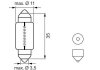 Автолампа C5W 12V 1W SV8.5-5 LED Retrofit BL (палець) К-кт 2 шт. BOSCH 1987301502 (фото 2)