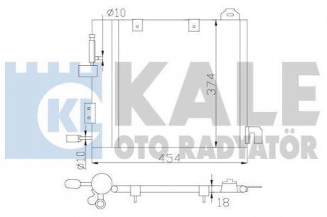 Радиатор кондиционера Opel Astra 98-09 Kale 393800