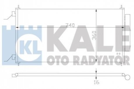 Радиатор кондиционера Honda CR-V 2.0/2.2D/2.4 06- Kale 380700