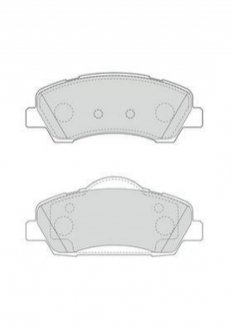 Колодки тормозные (передние) Citroen C4 Cactus 14-/C-Elysee/Peugeot 301 12-/308 II 13- (с аксес.) Jurid 573630J