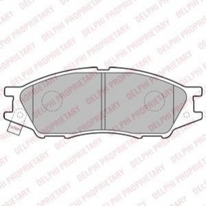 Колодки тормозные (передние) Nissan Almera II 02- Delphi LP2184