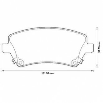 Колодки тормозные (передние) Toyota Corolla 01-14 Jurid 572491J (фото 1)