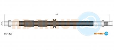 BMW шланг гальмівний передн. E34,E32,E31 ADRIAUTO 05.1207