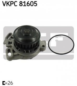 VW помпа води Passat/AUDI 80/90/100 1,9-2,23i SKF VKPC 81605