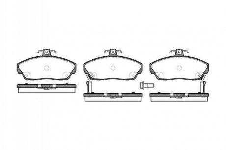 Гальмівні колодки перед. Honda Civic 91-05 (TRW) WOKING P2373.02