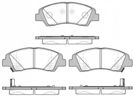 Гальмівні колодки перед. Hyundai i10 1.0-1.2 13- WOKING P14833.02