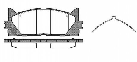 Колодки тормозные (передние) Toyota Camry/Lexus ES 01- WOKING P13333.00