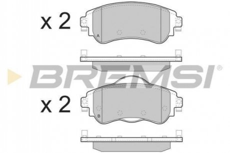 Колодки тормозные (передние) Citroen C4 09-/DS4 11-15 BREMSI BP3491