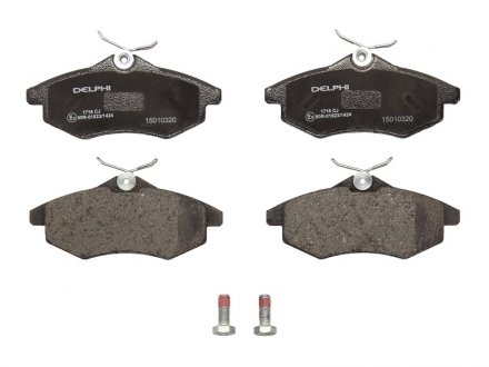 Колодки тормозные (передние) Citroen C2 03-12/Citroen С3 02- Delphi LP1716